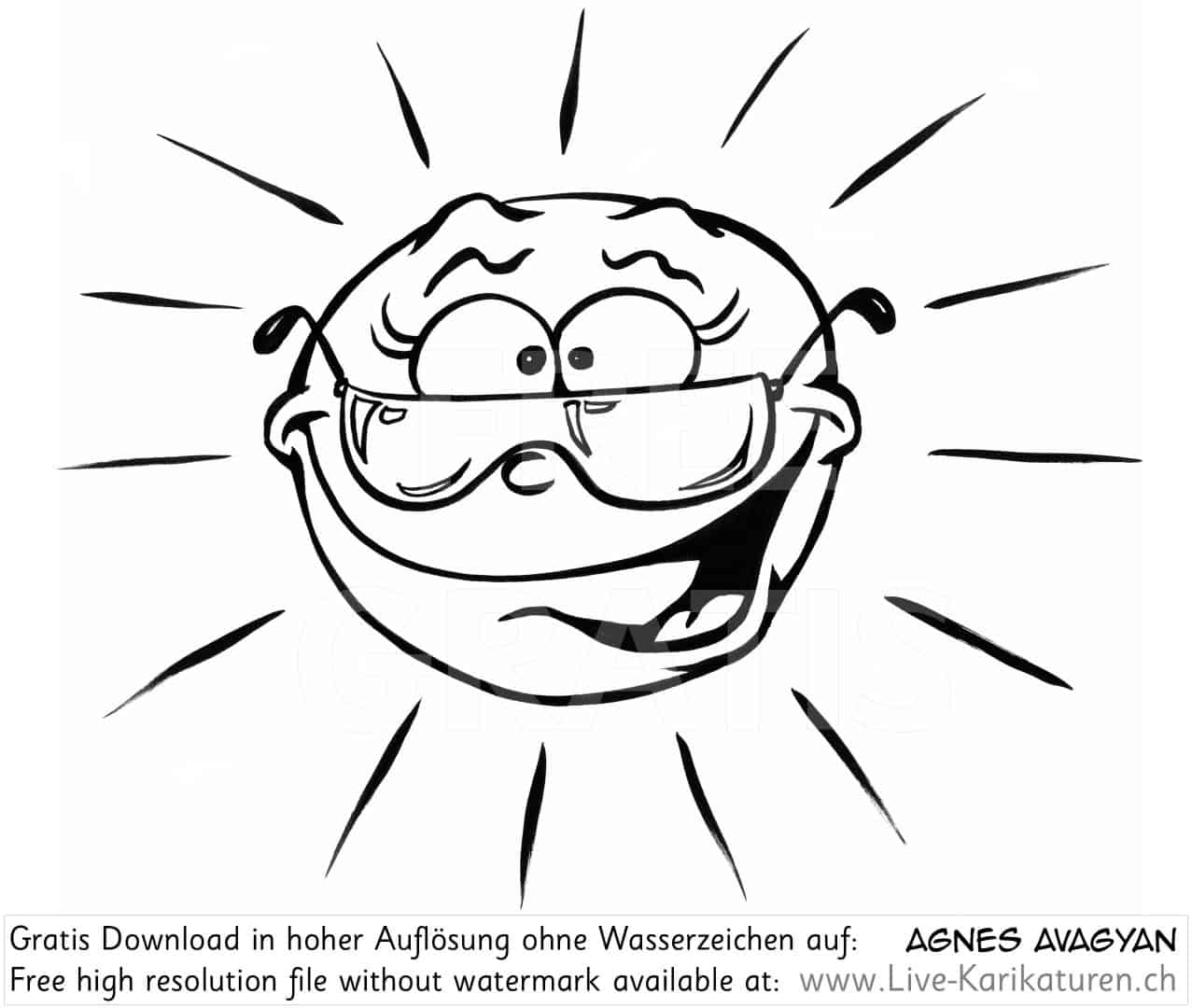 Sonne Sonnenbrille Strahlen Happy Smile Agnes Karikaturen Webseite Funktioniert Aber Design Ist Temporar Entfernt