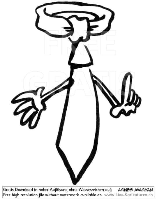 Krawatte Office Business Chef Vorgesetzter Boss Manager office worker business presentation Zeigefinger Warnung Achtung Vorsicht warning Zurueckhaltung schwarzweiss black and white Cartoon Comic Karikatur Clipart Zeichnung Bild Illustration image painting kostenlos Gratisbild free image, small, Watermark