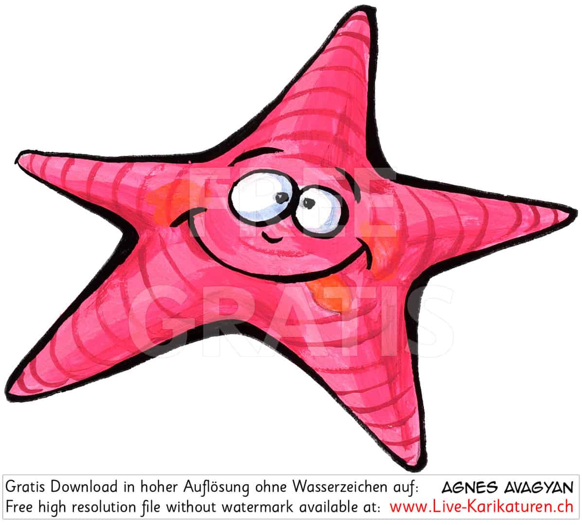 roter Stern Weihnachtsstern Seestern Augen lustig Mund lachen Smile Magenta Deko Dekoration Layout Agnes Live-Karikaturen, Download, kostenlos, Gratisbild, Free image, Clipart, Comic, Cartoon, Illustration, Cartoon, Comic, Karikatur, Clipart, Zeichnung, Bild, Illustration, image, painting, kostenlos, Kunst, Kunsthandwerk, Geschenkidee, Kuenstler, Live Karikaturist, Comiczeichner, Armenian Artist from Yerevan