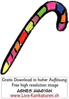 Zuckerstange bunt regenbogenfarben Schleckzeug Suessigkeiten Weihnachten Geschenk Kinder Agnes Live-Karikaturen, Download, kostenlos, Gratisbild, Free image, Clipart, Comic, Cartoon, Illustration, Cartoon, Comic, Karikatur, Clipart, Zeichnung, Bild, Illustration, image, painting, kostenlos, Kunst, Kunsthandwerk, Geschenkidee, Kuenstler, Live Karikaturist, Comiczeichner, Armenian Artist from Yerevan