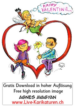 Valentinstag Happy Valentine Mädchen Junge Frau Mann Blume Geschenk sitzen in Riesenherz Herz schaukeln Valentin Liebe Love Amour Verliebte verliebt Sehnsucht Romantik romantisch Rendezvous Liebesgeständnis Liebesbrief Agnes Karikaturen gratis free Clipart Comic Cartoon Zeichnung c transparent