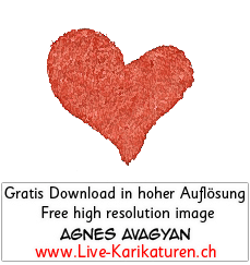 Herz Herzchen Herzen handgezeichnet handgemalt rot farbig einzeln Hochzeit Valentinstag Agnes Live-Karikaturen Karikaturistin Cartoon Comic Karikatur Clipart Zeichnung handgezeichnet gemalt Bild Illustration image painting Download kostenlos Gratisbild free image