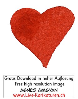 Herz Herzchen Herzen handgezeichnet handgemalt rot farbig Gruppe Hochzeit Valentinstag Agnes Live-Karikaturen Karikaturistin Cartoon Comic Karikatur Clipart Zeichnung handgezeichnet gemalt Bild Illustration image painting Download kostenlos Gratisbild free image