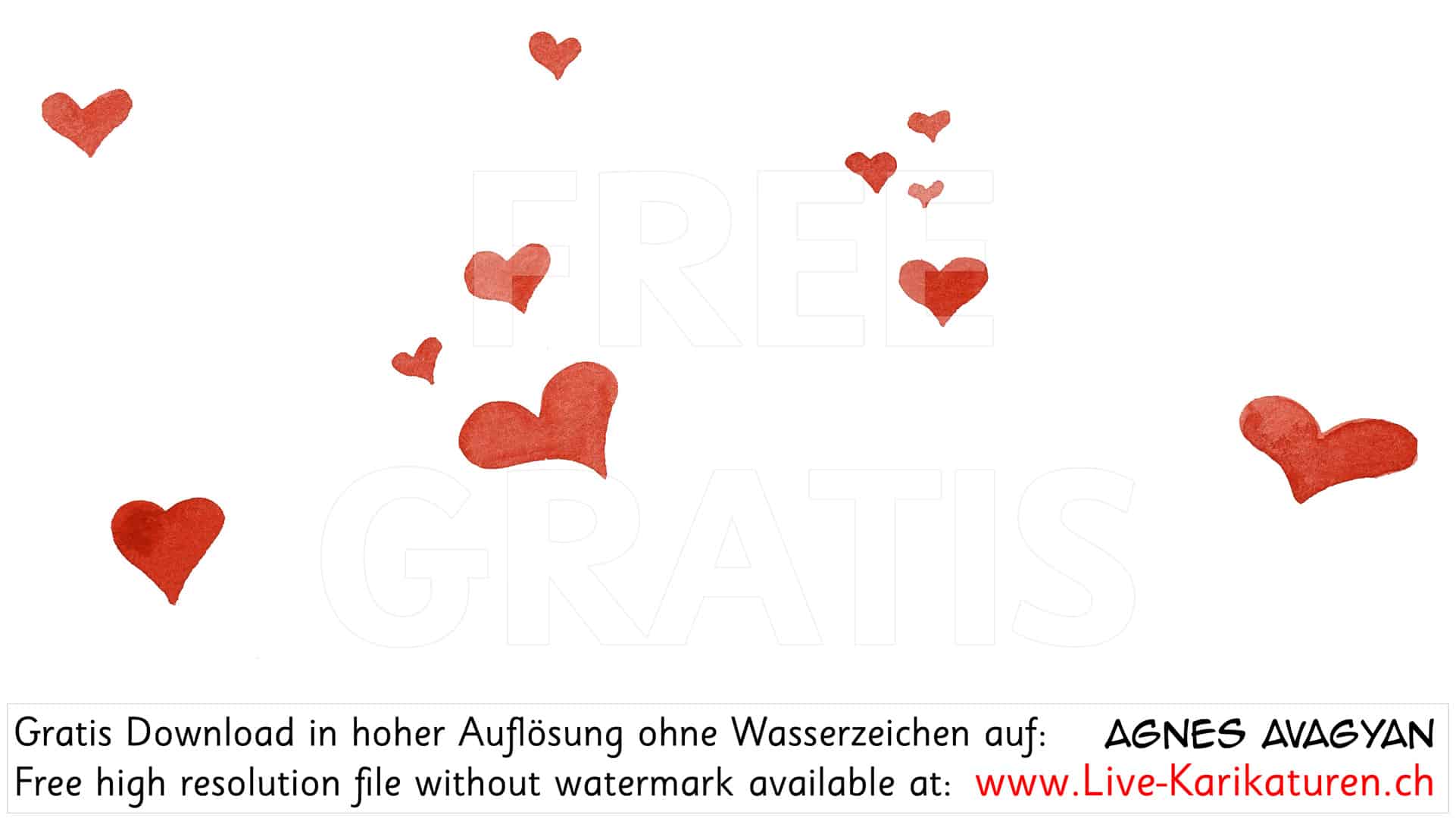 Herz Herzchen Herzen handgezeichnet handgemalt rot Gruppe Hochzeit Valentinstag Agnes Live-Karikaturen Karikaturistin Cartoon Comic Karikatur Clipart Zeichnung handgezeichnet gemalt Bild Illustration image painting Download kostenlos Gratisbild free image