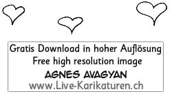 Herz Herzchen Herzen handgezeichnet handgemalt schwarzweiss Gruppe Hochzeit Valentinstag Agnes Live-Karikaturen Karikaturistin Cartoon Comic Karikatur Clipart Zeichnung handgezeichnet gemalt Bild Illustration image painting Download kostenlos Gratisbild free image