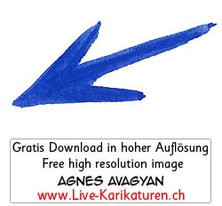 Pfeil arrow Zeiger Richtungsweiser Symbol Icon Zeichen blau handgezeichnet Agnes Live-Karikaturen Karikaturistin Cartoon Comic Karikatur Clipart Zeichnung handgezeichnet gemalt Bild Illustration image painting Download kostenlos Gratisbild free image