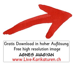 Pfeil arrow Zeiger Richtungsweiser Symbol Icon Zeichen rot handgezeichnet Agnes Live-Karikaturen Karikaturistin Cartoon Comic Karikatur Clipart Zeichnung handgezeichnet gemalt Bild Illustration image painting Download kostenlos Gratisbild free image