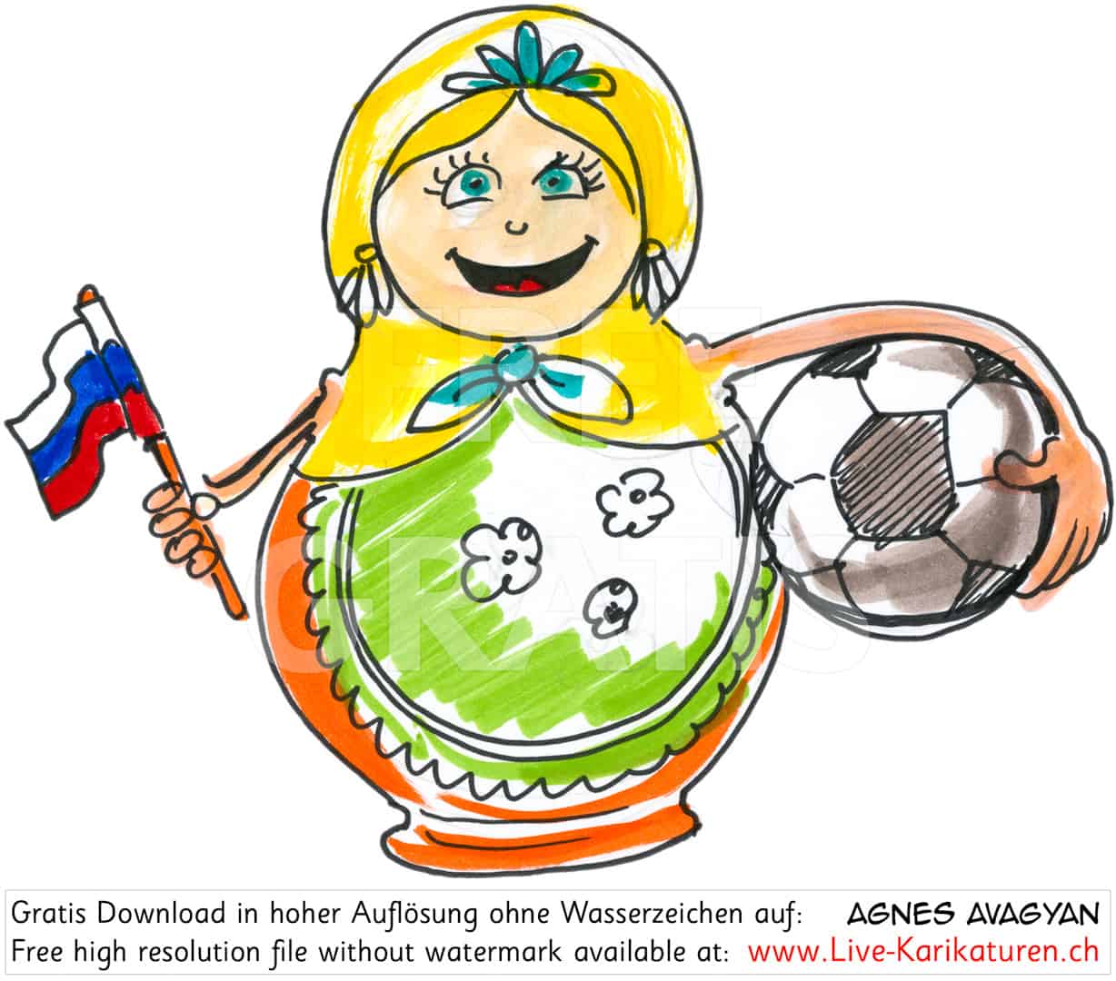 Fussball, WM, Weltmeisterschaft, 2018, Russland, Agnes Live-Karikaturen, Clipart, Comic, Cartoon, Illustration, Cartoon, Comic, Karikatur, Zeichnung, Download, kostenlos, Gratisbild, gratis, free, Kunst, Kuenstler, Live Karikaturist, Comiczeichner, Armenia