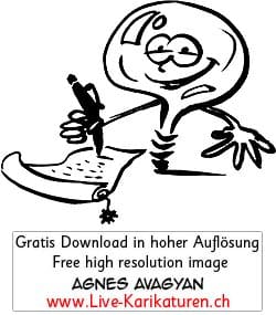 Gluehbirne, Einfall, guter Gedanke, Idee, Erleuchtung, festhalten, aufschreiben, Stift, Gesicht, Smile, Haende, Agnes Live-Karikaturen, Clipart, Comic, Cartoon, Illustration, Cartoon, Comic, Karikatur, Zeichnung, Download, kostenlos, Gratisbild, gratis, free, Kunst, Kuenstler, Live Karikaturist, Comiczeichner, Armenia