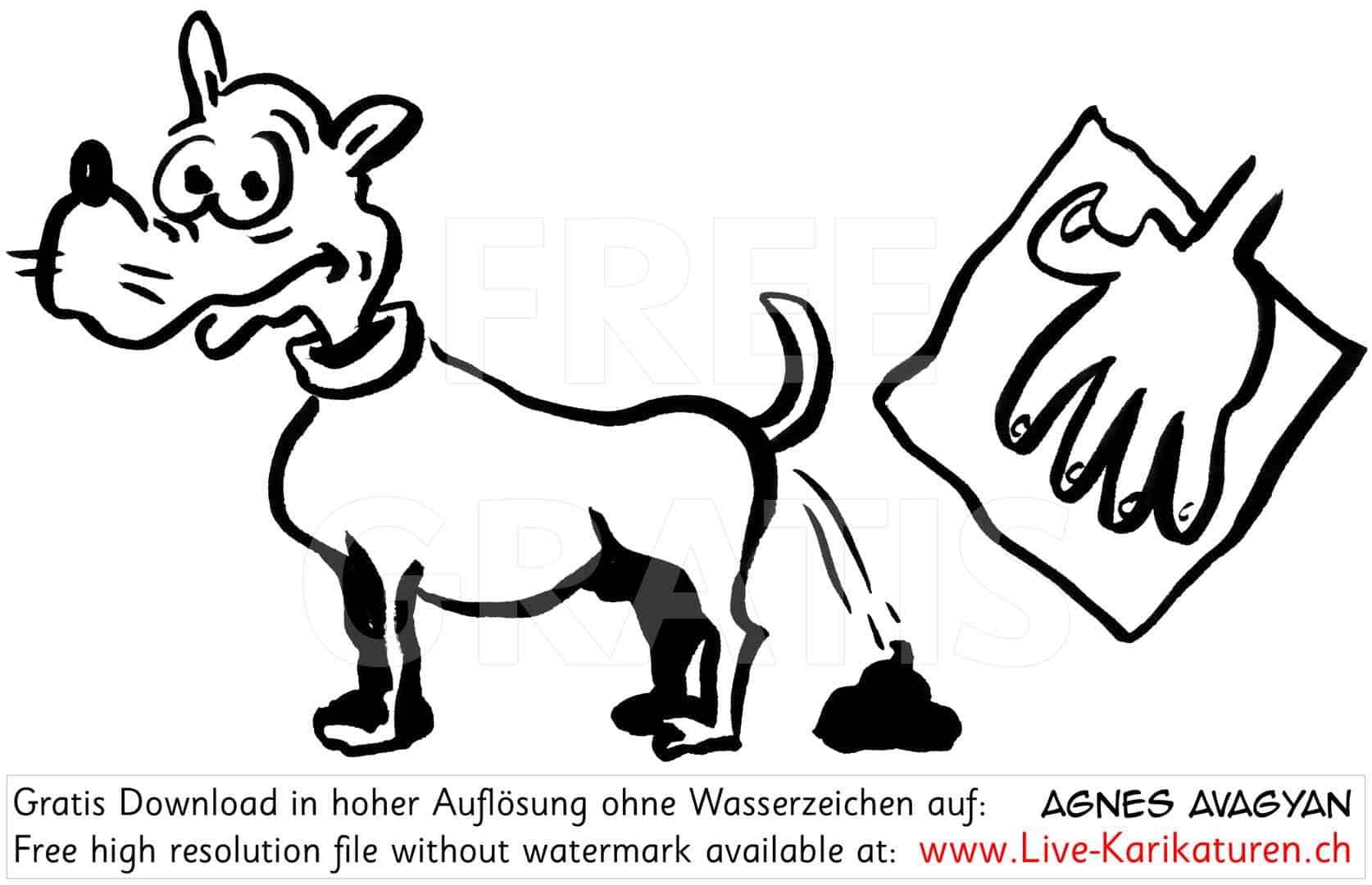 Hund, Hundekot, aufnehmen, Kaki, Gassi, Fido, Sauberkeit, Robidog, Agnes Live-Karikaturen, Clipart, Comic, Cartoon, Illustration, Cartoon, Comic, Karikatur, Zeichnung, Download, kostenlos, Gratisbild, gratis, free, Kunst, Kuenstler, Live Karikaturist, Comiczeichner, Armenia