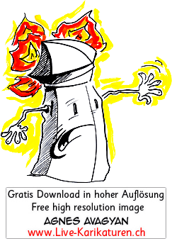 Kapellbruecke, Luzern, Feuer, Brand, Flammen, 1993, Panik, Stress, Gesicht, Agnes Live-Karikaturen, Clipart, Comic, Cartoon, Illustration, Cartoon, Comic, Karikatur, Zeichnung, Download, kostenlos, Gratisbild, gratis, free, Kunst, Kuenstler, Live Karikaturist, Comiczeichner, Armenia