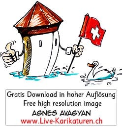 Kapellbruecke, Luzern, Schweizer Flagge, Nationalfeiertag, Schwan, Schweizer Flagge, Schweizer Kreuz, Daumen, gut, Farbee, Reuss, OK, Agnes Live-Karikaturen, Clipart, Comic, Cartoon, Illustration, Cartoon, Comic, Karikatur, Zeichnung, Download, kostenlos, Gratisbild, gratis, free, Kunst, Kuenstler, Live Karikaturist, Comiczeichner, Armenia