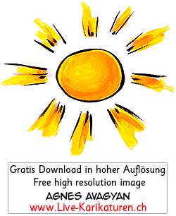 Wettersymbol Sonne Sonnenschein schön strahlend gelb orange schönes Wetter Wetterbericht Zeichen Signal Darstellung Wettervorhersage Wetter transparent Alpha Kanal durchsichtig freigestellt