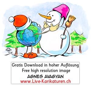 Weihnachten, Winter, Globus, Schneemann, Erde, Topf Helm, Besen, rote Muetze, Erdkugel, Tannenbaum, Winterlandschaft, Agnes Live-Karikaturen, Download, kostenlos, Gratisbild, Free image, Clipart, Comic, Cartoon, Illustration, Cartoon, Comic, Karikatur, Clipart, Zeichnung, Bild, Illustration, image, painting, kostenlos, Gratisbild, free image, Alleinunterhalter, Unterhaltung, Kunst, Kunsthandwerk, Firmenevent, Geschaeftsessen, Geburtstag, Hochzeit, Firmenevent, Geschenkidee, Hochzeit, Jubilaeum, Kuenstler, Live Karikaturist, Pensionierung, Messeanimation, Portraitbild zeichnen, Showkuenstler, Entertainer, Schnellzeichner, Comiczeichner, Armenian Artist from Yerevan