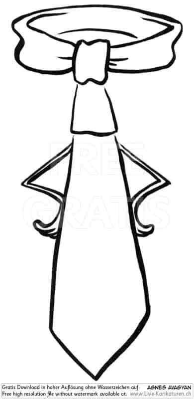 Krawatte Office Business Chef Vorgesetzter Boss Manager office worker business presentation Arme in Huefte Erwartung kritisch warten abwarten schwarzweiss black and white Cartoon Comic Karikatur Clipart Zeichnung Bild Illustration image painting kostenlos Gratisbild free image, Watermark