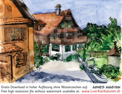 Dorf Bauernhof Bauernhaus Landhaus Landidyll Landleben Dorfidylle Dorfplatz Gotthelfs Zeiten Wiler Wyler Land Leben im Grünen, Agnes Live-Karikaturen, Download, kostenlos, Gratisbild, Free image, Clipart, Comic, Cartoon, Illustration, Cartoon, Comic, Karikatur, Clipart, Zeichnung, Bild, Illustration, image, painting, kostenlos, Gratisbild, free image, Alleinunterhalter, Unterhaltung, Kunst, Kunsthandwerk, Firmenevent, Geschaeftsessen, Geburtstag, Hochzeit, Firmenevent, Geschenkidee, Hochzeit, Jubilaeum, Kuenstler, Live Karikaturist, Pensionierung, Messeanimation, Portraitbild zeichnen, Showkuenstler, Entertainer, Schnellzeichner, Comiczeichner, Armenian Artist from Yerevan