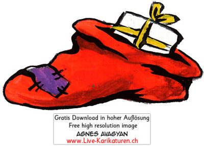 Weihnachten Geschenk roter Geschenksack Sack Xmas Ueberraschung Agnes Live-Karikaturen, Download, kostenlos, Gratisbild, Free image, Clipart, Comic, Cartoon, Illustration, Cartoon, Comic, Karikatur, Clipart, Zeichnung, Bild, Illustration, image, painting, kostenlos, Kunst, Kunsthandwerk, Geschenkidee, Kuenstler, Live Karikaturist, Comiczeichner, Armenian Artist from Yerevan