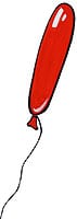 Ballon Luftballon Schnur Helium Kindergeburtstag Geburtstag Party Deko rot farbig Agnes Live-Karikaturen Karikaturistin Cartoon Comic Karikatur Clipart Zeichnung handgezeichnet gemalt Bild Illustration image painting Download kostenlos Gratisbild free image