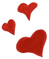 Herz Herzchen Herzen handgezeichnet handgemalt rot farbig Gruppe Hochzeit Valentinstag Agnes Live-Karikaturen Karikaturistin Cartoon Comic Karikatur Clipart Zeichnung handgezeichnet gemalt Bild Illustration image painting Download kostenlos Gratisbild free image