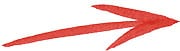 Pfeil arrow Zeiger Richtungsweiser Symbol Icon Zeichen rot handgezeichnet Agnes Live-Karikaturen Karikaturistin Cartoon Comic Karikatur Clipart Zeichnung handgezeichnet gemalt Bild Illustration image painting Download kostenlos Gratisbild free image