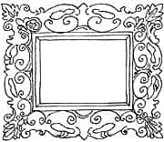 Rahmen Bildrahmen frame Ausschnitt Gemaelde Bilderrahmen verziert schoen Schnoerkel schwarzweiss handgezeichnet Agnes Live-Karikaturen Karikaturistin Cartoon Comic Karikatur Clipart Zeichnung handgezeichnet gemalt Bild Illustration image painting Download kostenlos Gratisbild free image