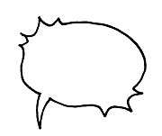 Sprechblase Schock Explosion Ausruf Achtung speech bubble leer hineinschreiben Legende Textfeld Agnes Live-Karikaturen Karikaturistin Cartoon Comic Karikatur Clipart Zeichnung handgezeichnet gemalt Bild Illustration image painting Download kostenlos Gratisbild free image