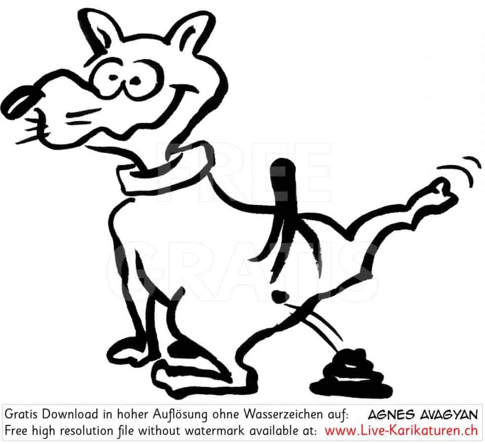 Hundehaufen Hundekot — Agnes LiveKarikaturen &amp; Visualisierungen