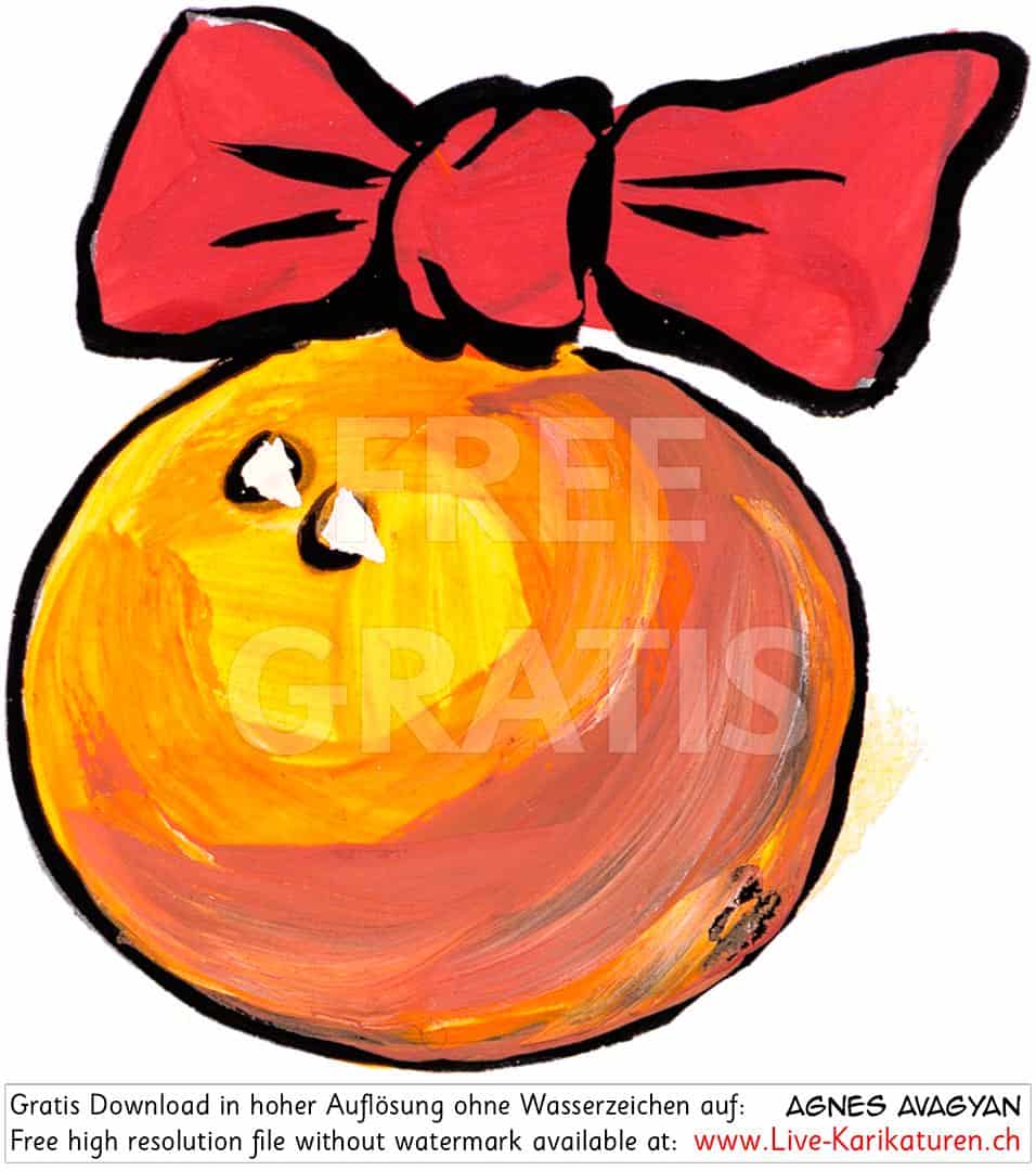 Weihnachten, Christbaum, Christbaumkugel, Weihnachtsschmuck, Weihnachtskugel, gelborange, rote Schleife, Deko, Layout, Agnes Live-Karikaturen, Download, kostenlos, Gratisbild, Free image, Clipart, Comic, Cartoon, Illustration, Cartoon, Comic, Karikatur, Clipart, Zeichnung, Bild, Illustration, image, painting, kostenlos, Gratisbild, free image, Alleinunterhalter, Unterhaltung, Kunst, Kunsthandwerk, Firmenevent, Geschaeftsessen, Geburtstag, Hochzeit, Firmenevent, Geschenkidee, Hochzeit, Jubilaeum, Kuenstler, Live Karikaturist, Pensionierung, Messeanimation, Portraitbild zeichnen, Showkuenstler, Entertainer, Schnellzeichner, Comiczeichner, Armenian Artist from Yerevan