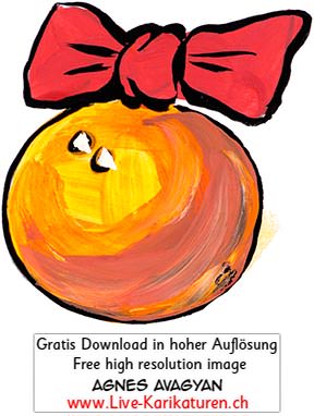 Weihnachten, Christbaum, Christbaumkugel, Weihnachtsschmuck, Weihnachtskugel, gelborange, rote Schleife, Deko, Layout, Agnes Live-Karikaturen, Download, kostenlos, Gratisbild, Free image, Clipart, Comic, Cartoon, Illustration, Cartoon, Comic, Karikatur, Clipart, Zeichnung, Bild, Illustration, image, painting, kostenlos, Gratisbild, free image, Alleinunterhalter, Unterhaltung, Kunst, Kunsthandwerk, Firmenevent, Geschaeftsessen, Geburtstag, Hochzeit, Firmenevent, Geschenkidee, Hochzeit, Jubilaeum, Kuenstler, Live Karikaturist, Pensionierung, Messeanimation, Portraitbild zeichnen, Showkuenstler, Entertainer, Schnellzeichner, Comiczeichner, Armenian Artist from Yerevan