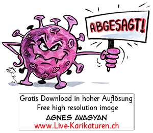 Virus Corona Covid-19 Schild abgesagt Ausfall Gesicht Agnes Live-Karikaturen, Clipart, Comic, Cartoon, Illustration, Cartoon, Comic, Karikatur, Zeichnung, Download, kostenlos, Gratisbild, gratis, free, Kunst, Kuenstler, Live Karikaturist, Comiczeichner, Armenia