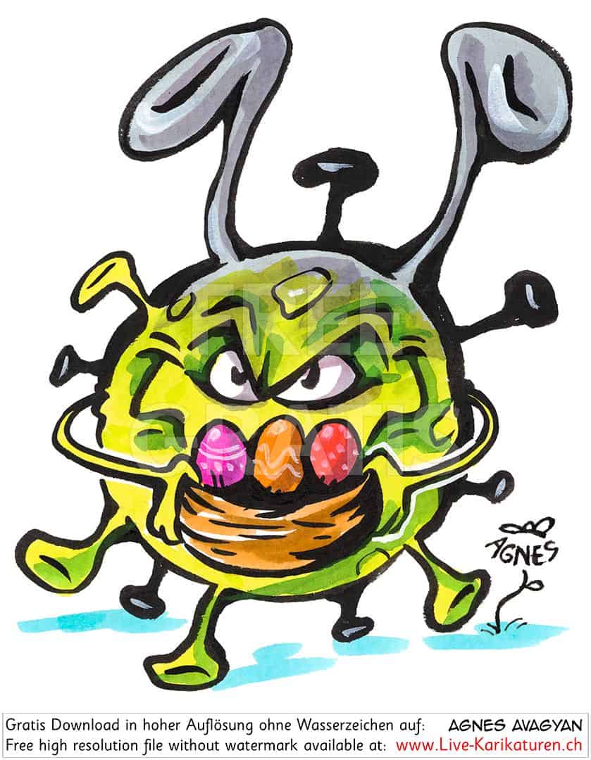 Virus Corona Osternest Ostereier Agnes Karikaturen Webseite Funktioniert Aber Design Ist Temporar Entfernt
