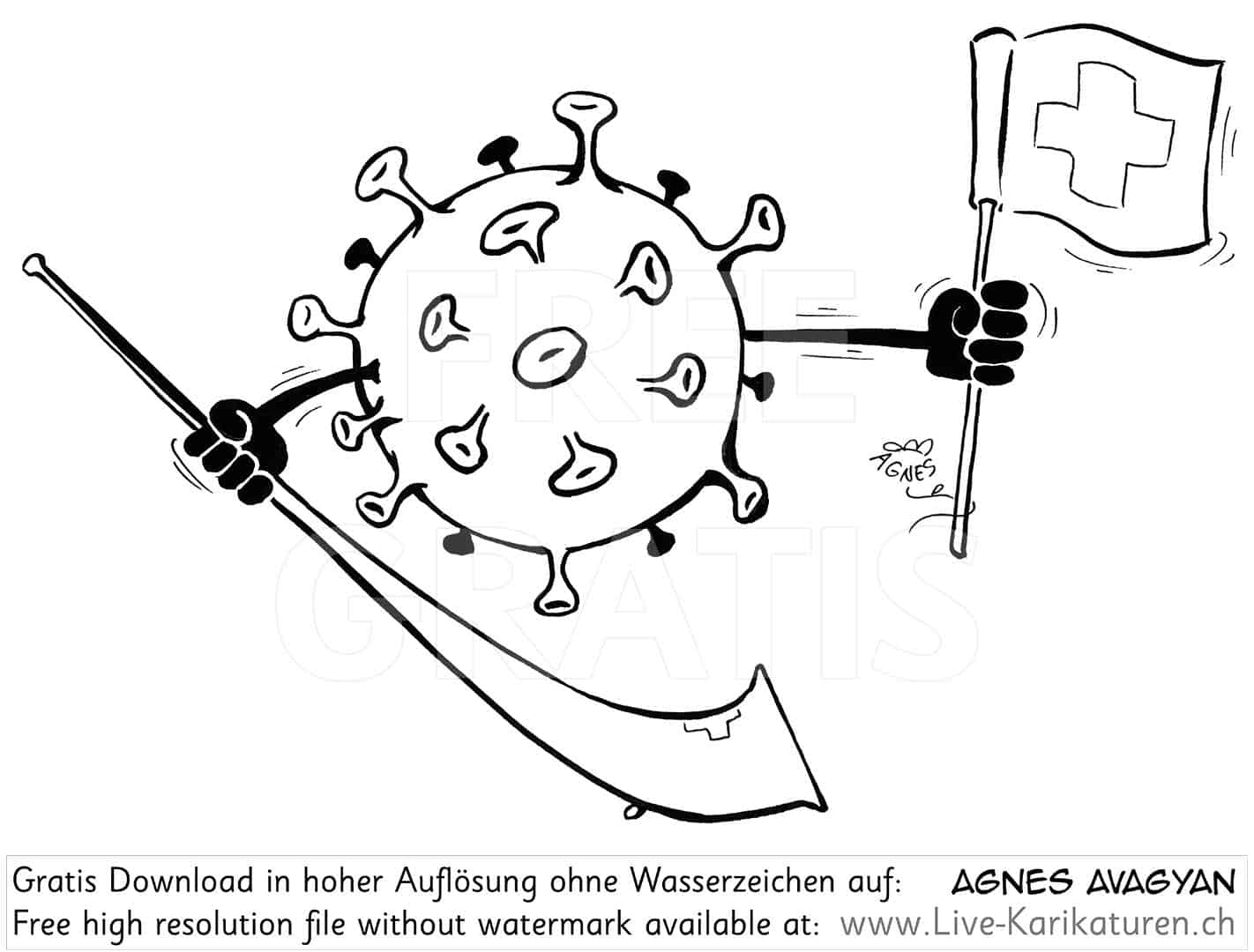 Virus, Corona, Covid-19, Covid19, Krankheit, Seuche, Pest, Epidemie, Pandemie, global, 2020, China, Korona, Agnes Live-Karikaturen, Clipart, Comic, Cartoon, Illustration, Cartoon, Comic, Karikatur, Zeichnung, Download, kostenlos, Gratisbild, gratis, free, Kunst, Kuenstler, Live Karikaturist, Comiczeichner, Armenia