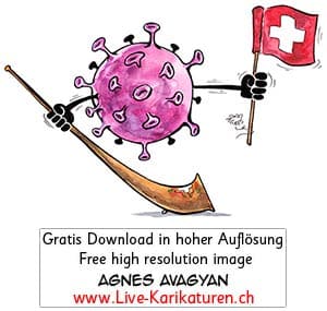 Virus Corona Covid-19 Schweiz Epidemie Pandemie Gesicht Agnes Live-Karikaturen, Clipart, Comic, Cartoon, Illustration, Cartoon, Comic, Karikatur, Zeichnung, Download, kostenlos, Gratisbild, gratis, free, Kunst, Kuenstler, Live Karikaturist, Comiczeichner, Armenia