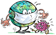 Virus Corona Globus Global Comicfigur Agnes Karikaturen Webseite Funktioniert Aber Design Ist Temporar Entfernt