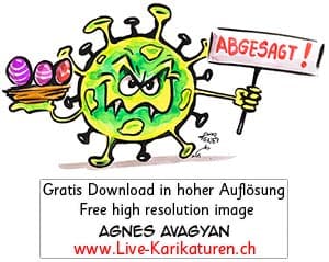 Virus, Corona, Covid-19, Covid19, Ostern, abgesagt, Krankheit, Seuche, Pest, Epidemie, Pandemie, global, 2020, China, Korona, Agnes Live-Karikaturen, Clipart, Comic, Cartoon, Illustration, Cartoon, Comic, Karikatur, Zeichnung, Download, kostenlos, Gratisbild, gratis, free, Kunst, Kuenstler, Live Karikaturist, Comiczeichner, Armenia