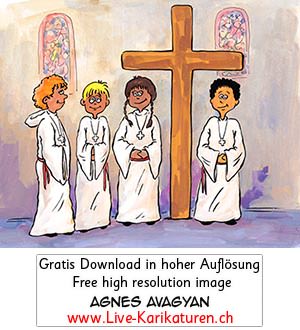 Karfreitag, Stiller Freitag, Hoher Freitag, oesterliche Dreitagefeier, Triduum Sacrum, Triduum Paschale, Pascha Mysterium, Kirchenjahr, Kirchenfeiertag, christliches Festjahr, Kirche, katholisch, reformiert, Jahreskreis, Jahreskalender, Kalender, Jahreslauf, Agnes Live-Karikaturen, Clipart, Comic, Cartoon, Illustration, Cartoon, Comic, Karikatur, Zeichnung, Download, kostenlos, Gratisbild, gratis, free, Kunst, Kuenstler, Live Karikaturist, Comiczeichner, Armenia