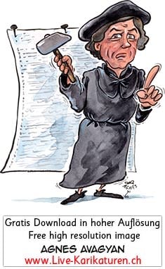 Martin Luther, Reformator, 95 Thesen, Hammer, Eisleben, Augustinermönch, Theologieprofessor, Ablass, Augsburg, Wittenberg, Schnitzelbaenke, Urbi@Orbi, Luzerner Fasnacht, Agnes Live-Karikaturen, Clipart, Comic, Cartoon, Illustration, Cartoon, Comic, Karikatur, Zeichnung, Download, kostenlos, Gratisbild, gratis, free, Kunst, Kuenstler, Live Karikaturist, Comiczeichner, Armenia