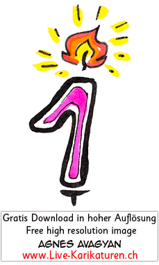 Jahre, Ziffer, Zahl, Kerze, gezeichnet, Geburtstag, Kuchen, Torte, Happy Birthday, Agnes Live-Karikaturen, Clipart, Comic, Cartoon, Illustration, Cartoon, Comic, Karikatur, Zeichnung, Download, kostenlos, Gratisbild, gratis, free, Kunst, Kuenstler, Live Karikaturist, Comiczeichner, Armenia