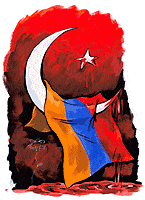 Armenien Flagge Tuerkei Blut Sichelmond Stern