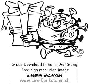 Virus Covid 19 Corona Weihnachten Christmas Geschenk Agnes Karikaturen Webseite Funktioniert Aber Design Ist Temporar Entfernt