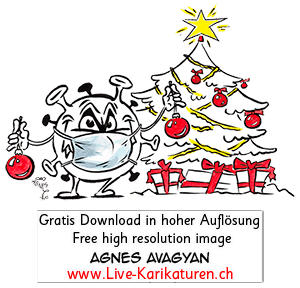 Corona, Covid19, Weihnachten, Christmas, Xmas, Feststage, 24 Dezember, Geschenke, Lametta, Weihnachtsdekoration, lustig, Fun, Character, Cartoon, Comic, Clipart, schwarzweiss, Zeichnung, Illustration, Bild, gratis, Toon, Maske, Maskenpflicht, 2020. Virus, Pandemie, Krankheit, Agnes Karikaturen, Unterhaltung, Kunst, Kunsthandwerk, Firmenevent, Geschaeftsessen, Geburtstag, Hochzeit, Firmenevent, Geschenkidee, Hochzeit