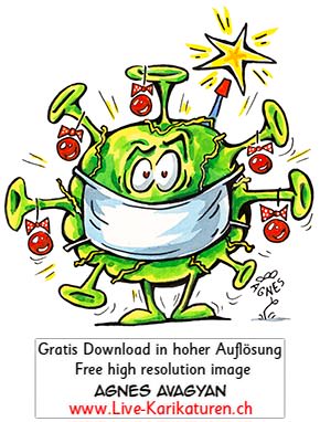 Corona, Covid19, Weihnachten, Christmas, Xmas, Feststage, 24 Dezember, Geschenke, Lametta, Weihnachtsdekoration, lustig, Fun, Character, Cartoon, Comic, Clipart, schwarzweiss, Zeichnung, Illustration, Bild, gratis, Toon, Maske, Maskenpflicht, 2020. Virus, Pandemie, Krankheit, Agnes Karikaturen, Unterhaltung, Kunst, Kunsthandwerk, Firmenevent, Geschaeftsessen, Geburtstag, Hochzeit, Firmenevent, Geschenkidee, Hochzeit