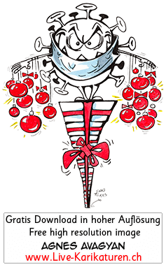 Corona, Covid19, Weihnachten, Christmas, Xmas, Feststage, 24 Dezember, Geschenke, Lametta, Weihnachtsdekoration, lustig, Fun, Character, Cartoon, Comic, Clipart, schwarzweiss, Zeichnung, Illustration, Bild, gratis, Toon, Maske, Maskenpflicht, 2020. Virus, Pandemie, Krankheit, Agnes Karikaturen, Unterhaltung, Kunst, Kunsthandwerk, Firmenevent, Geschaeftsessen, Geburtstag, Hochzeit, Firmenevent, Geschenkidee, Hochzeit