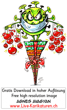 Corona, Covid19, Weihnachten, Christmas, Xmas, Feststage, 24 Dezember, Geschenke, Lametta, Weihnachtsdekoration, lustig, Fun, Character, Cartoon, Comic, Clipart, schwarzweiss, Zeichnung, Illustration, Bild, gratis, Toon, Maske, Maskenpflicht, 2020. Virus, Pandemie, Krankheit, Agnes Karikaturen, Unterhaltung, Kunst, Kunsthandwerk, Firmenevent, Geschaeftsessen, Geburtstag, Hochzeit, Firmenevent, Geschenkidee, Hochzeit