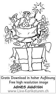 Corona, Covid19, Weihnachten, Christmas, Xmas, Feststage, 24 Dezember, Geschenke, Lametta, Weihnachtsdekoration, lustig, Fun, Character, Cartoon, Comic, Clipart, schwarzweiss, Zeichnung, Illustration, Bild, gratis, Toon, Maske, Maskenpflicht, 2020. Virus, Pandemie, Krankheit, Agnes Karikaturen, Event, Unterhaltung, Kunst, Kunsthandwerk, Firmenevent, Geschaeftsessen, Geburtstag, Hochzeit, Firmenevent, Geschenkidee, Hochzeit