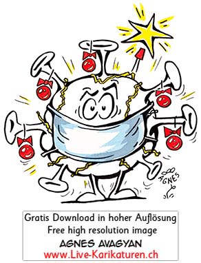Corona, Covid19, Weihnachten, Christmas, Xmas, Feststage, 24 Dezember, Geschenke, Lametta, Weihnachtsdekoration, lustig, Fun, Character, Cartoon, Comic, Clipart, schwarzweiss, Zeichnung, Illustration, Bild, gratis, Toon, Maske, Maskenpflicht, 2020. Virus, Pandemie, Krankheit, Agnes Karikaturen, Unterhaltung, Kunst, Kunsthandwerk, Firmenevent, Geschaeftsessen, Geburtstag, Hochzeit, Firmenevent, Geschenkidee, Hochzeit