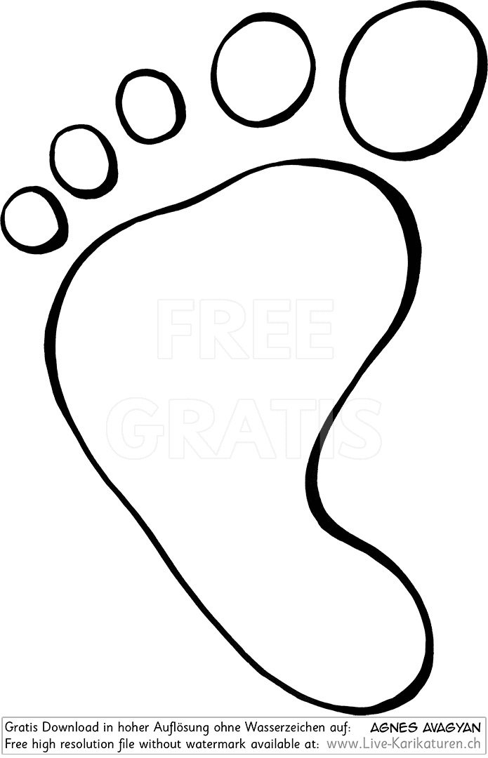 Fussspuren, Fuesse, Zehen, Sohle, Fuss, Fussabdruck, Kunst, Kuenstler, Zeichnung, Clipart, Comic, Cartoon, Gratisbild, schwarzweiss, Armenian Artist from Yerevan