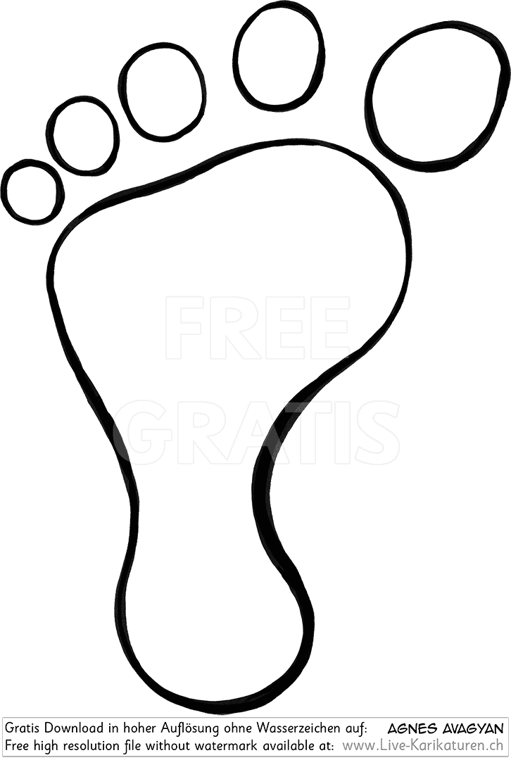 Fussspuren, Fuesse, Zehen, Sohle, Fuss, Fussabdruck, Kunst, Kuenstler, Zeichnung, Clipart, Comic, Cartoon, Gratisbild, schwarzweiss, Armenian Artist from Yerevan