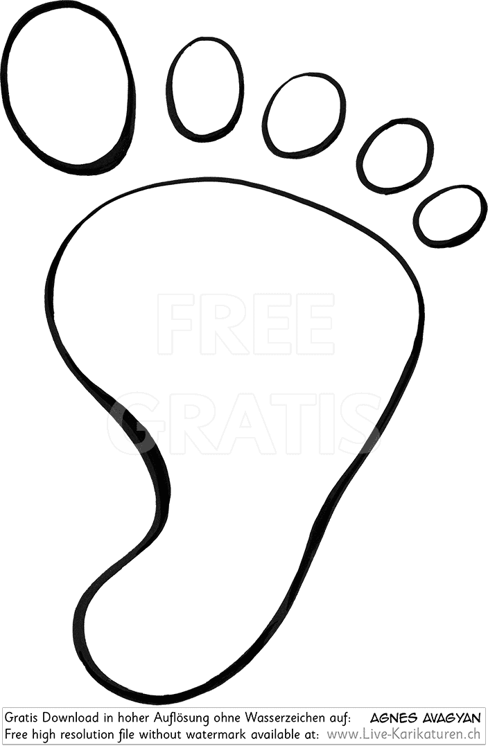 Fussspuren, Fuesse, Zehen, Sohle, Fuss, Fussabdruck, Kunst, Kuenstler, Zeichnung, Clipart, Comic, Cartoon, Gratisbild, schwarzweiss, Armenian Artist from Yerevan