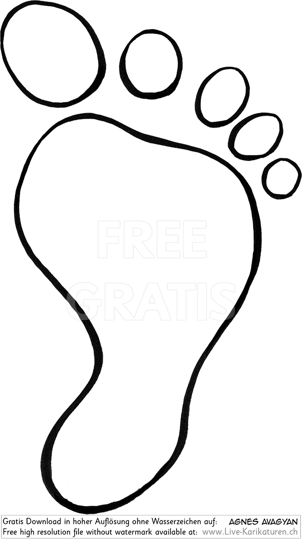 Fussspuren, Fuesse, Zehen, Sohle, Fuss, Fussabdruck, Kunst, Kuenstler, Zeichnung, Clipart, Comic, Cartoon, Gratisbild, schwarzweiss, Armenian Artist from Yerevan